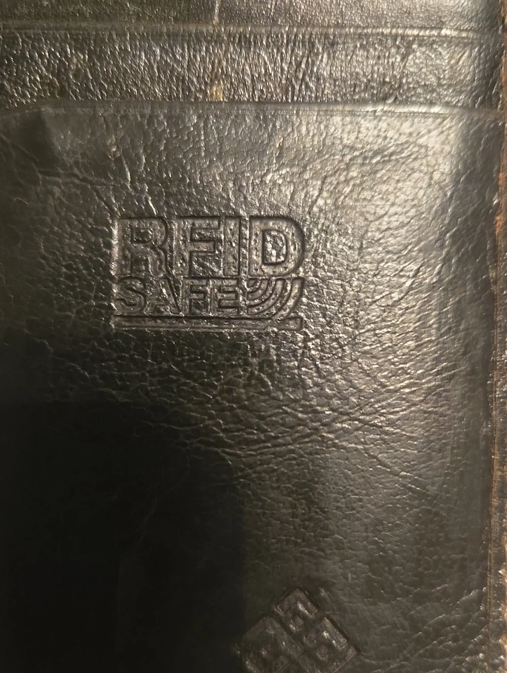 Brown Bi-Fold Leather Wallet or Checkbook Cover